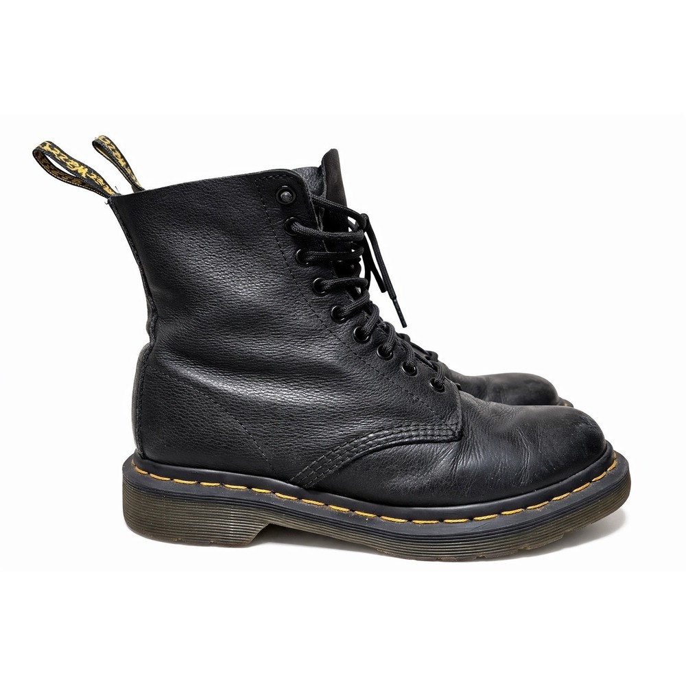 Dr Martens 1460 8 Eye Black Leather Combat Boots Womens 8 Classic